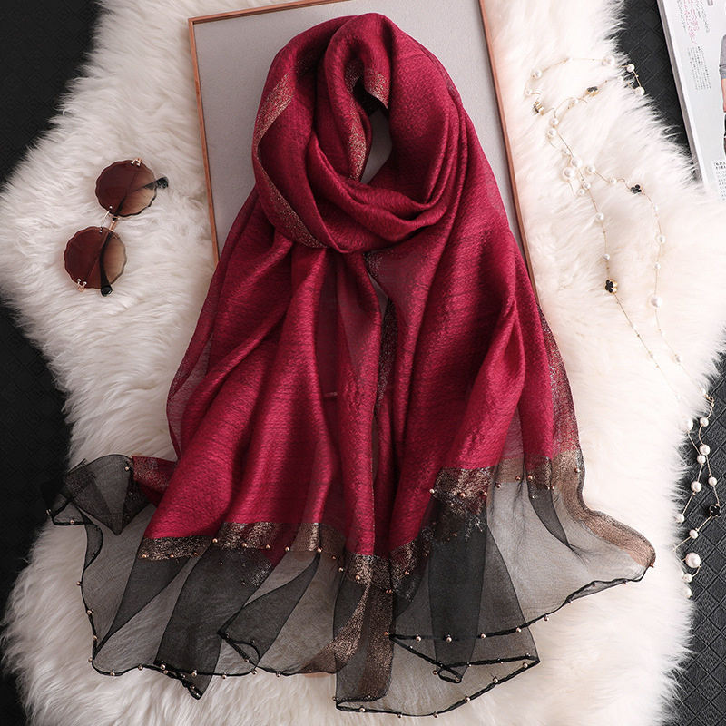 2024 Luxury 100% Silk Shawl Sc - Scarf Silk Square recension och pris