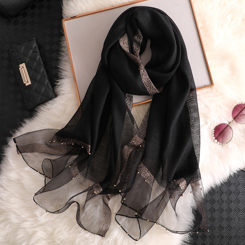 2024 Luxury 100% Silk Shawl Sc - Scarf Silk Square recension och pris