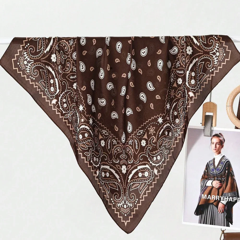1pcs Paisley Printed Square Sc - Face Scarf Mask recension och pris
